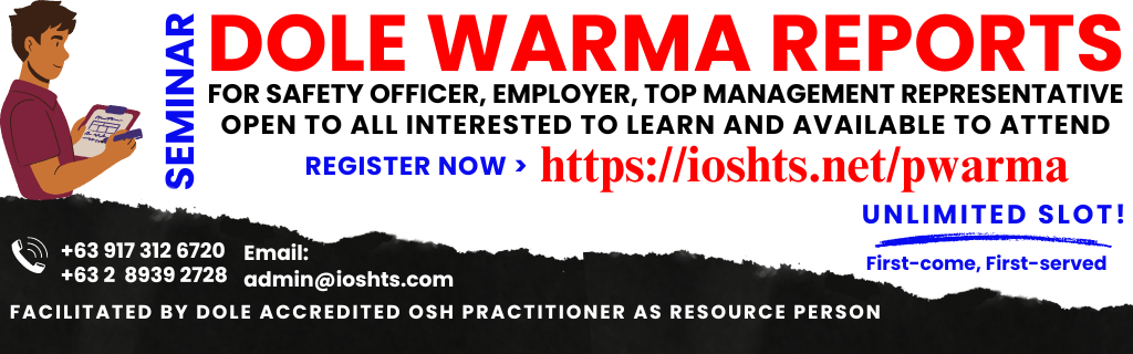DOLE Reportorial Requirements DOLE OSH Report Work Accident Illness Report Seminar Online DOLE DO 252 series 2025's Enrollment Cover