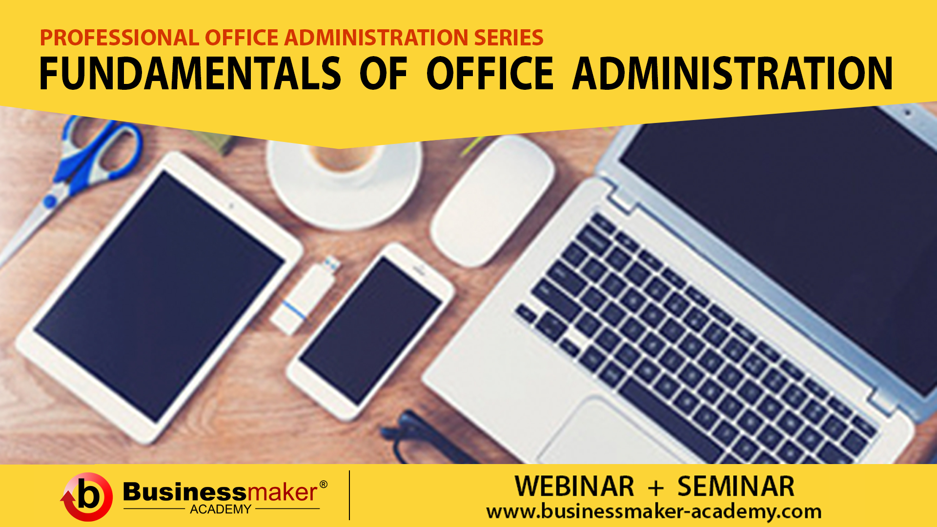 Live Seminar: Fundamentals of Professional Office Administration's Enrollment Cover