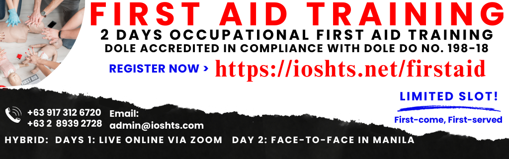 First Aid Training BLS Basic Life Support Training 1 Day Online 1 day Face to Face DOLE Compliance for First Aider's Enrollment Cover
