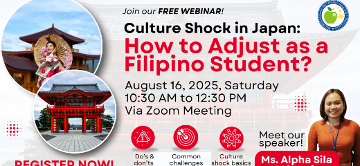 [Free Webinar] Culture Shock in Japan: How to Adjust as a Filipino Student?'s Enrollment Cover
